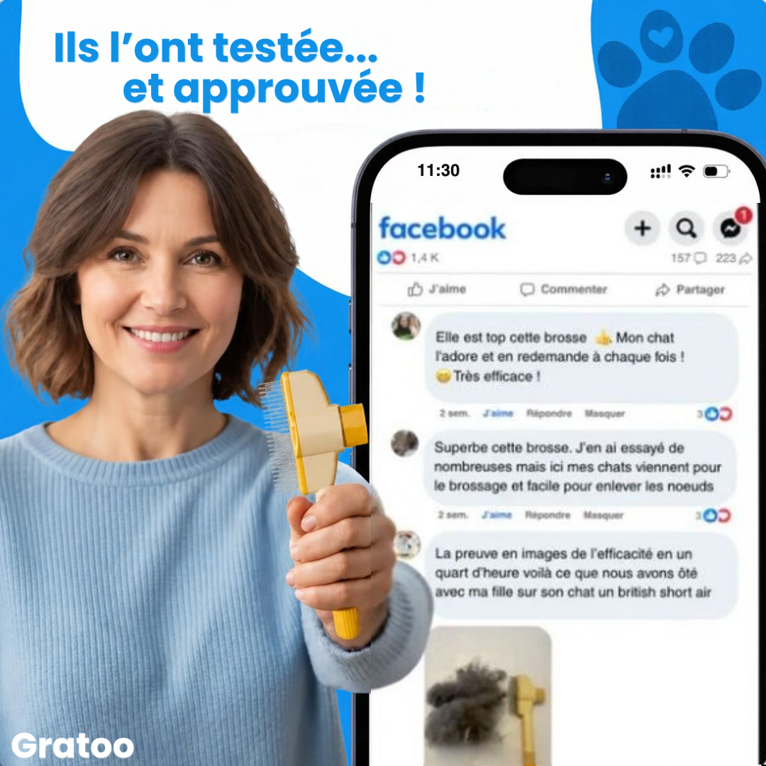 Brosse Anti-Poils Gratoo